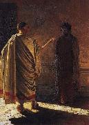 Nikolai Ge Quod Est Veritas Christ and Pilate oil painting reproduction